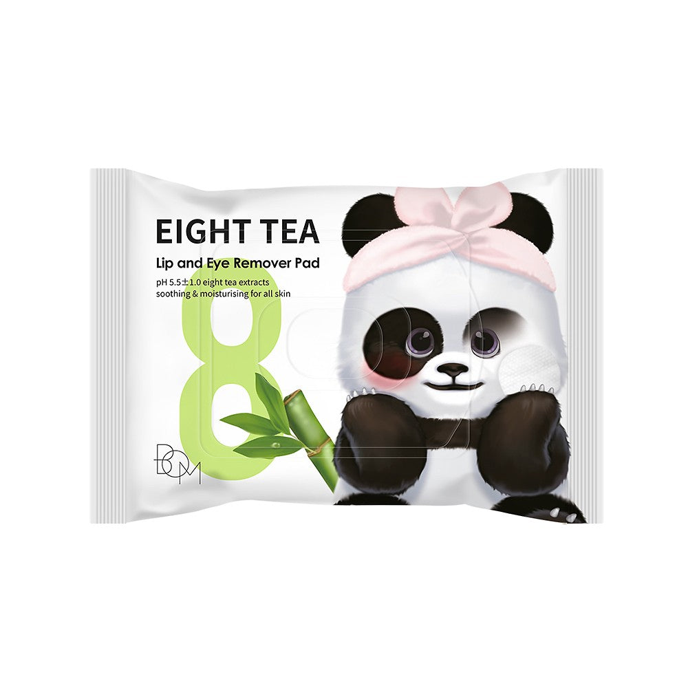 B.o.m Eight Tea Lip & Eye Remover Pad (30 Pads)