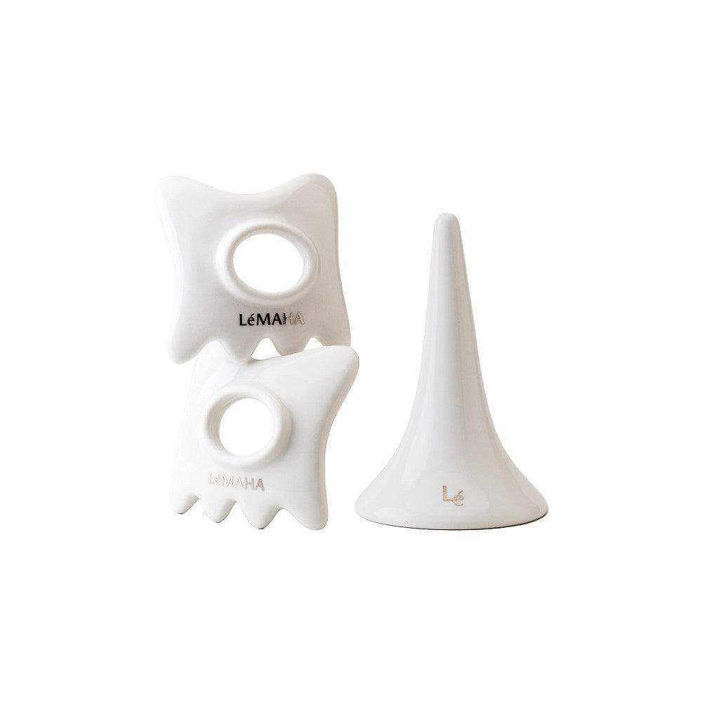 Lemaha Ring Gua Sha & Holder Set